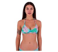 Hurley Java Tropical Adjustable Bikini Top Haut, Tide Pool, XS Femme