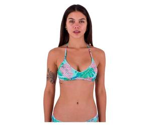 Hurley Java Tropical Adjustable Bikini Top Haut, Tide Pool, XS Femme
