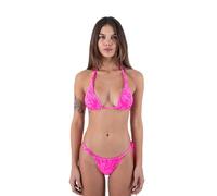 Hurley Jungle Walk Soft Tie Tri Haut de Bikini, Pink Punch, L Femme