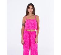 Hurley Jungle Walk Square Neck Swing Tank T-Shirt, Rose Punchy (Pink Punch), S Femme