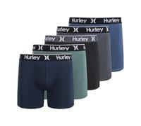 Hurley 5 Pack Stretch Boxer Briefs Boxeur ajusté, Combo pin Solitaire, X-Large Homme