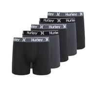 Hurley Lot de 5 Boxers pour Homme, Noir et Gris, Taille XL
