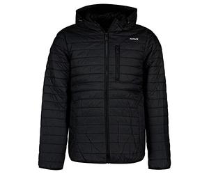 Hurley M Balsam Quilted Packable Jacket, Homme, Newprint Or Black/Wht, XL