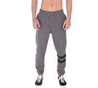 Hurley M Oceancare Block Party Fleece Pant Pantalon décontracté, Gris foncé chiné, L Homme