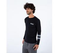 Hurley M Oceancare Block Party Ls Tee T-Shirt, Noir, L Homme