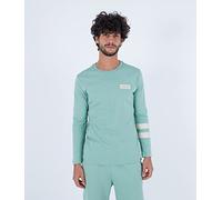 Hurley M Oceancare Block Party T-Shirt à Manches Longues, Coriandre, S Homme