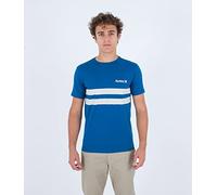 Hurley M Oceancare Block Party T-Shirt Court, Bleu Abysse, S Homme