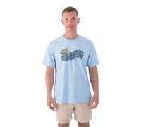 Hurley Naturally Stoked SS T-Shirt, Eiffel Blue, XXL Men's