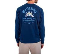 Hurley No Bummers Summer Fleece Crew Sweatshirt, Night Force, S Homme
