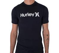 Hurley OAO Quickdry Rashguard S/S Chemise de Protection Contre Les éruptions cutanées, Noir, M Homme