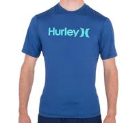 Hurley Oao Quickdry Short Sleeve Rash Guard Bleu S Homme