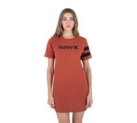Hurley Oceancare O&o Tee Dress SS Robe, Corail délavé, S Femme