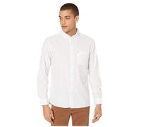 Hurley One and Only Textured Long Sleeve Button Up Chemise à Bouton Bas, Blanc, XXL Homme