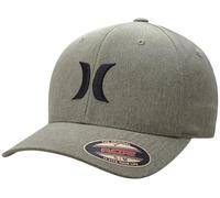 Hurley One & Only Flexfit Textures Casquette pour homme Taille S à XL, Toile olive, S/M