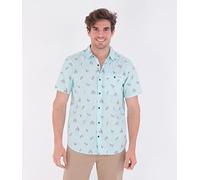 Hurley Org Windansea SS T-Shirt, Bleu Sarcelle, M Homme
