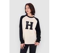 Hurley Out Run Raglan Long Sleeve T-shirt Beige S Femme