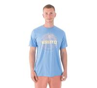 Hurley Palm World SS T-Shirt, Aquifer HTR, L Men's