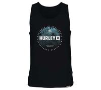 Hurley Palm World Tank T-Shirt, Black, M Men's