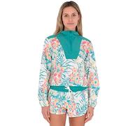 Hurley Printed Kat imprimé Windbreaker, Jardin hawaïen, L Femme