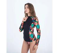 Hurley Rash Guard Manches Longues Zippé Fiji Fantasy Front