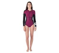 Hurley Shorty à Manches Longues Avec Fermeture éclair Frontale Pour Femme Advant Texture 2/2 Mm