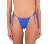 Hurley Solid Revo Cheeky Tie Side Bikini Bottoms, Indigo, L Femme