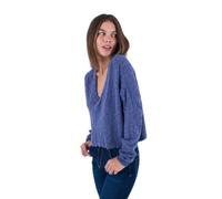 Hurley Taylor V Neck Sweater, Ardoise-Bleu, M Femme