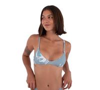 Hurley Scoop Crop Print Bikini Top Bleu M Femme