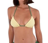 Hurley Tri Solid Reversible Bikini Top Jaune M Femme