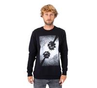 Hurley U Oceancare Photoprint Fleece Crew Sweatshirt, Noir, L Mixte