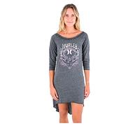 Hurley W Oceancare Mullet Tee Dress Robe décontractée, Gris foncé (Dark Grey HTR), XS Femme