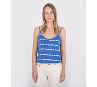 Hurley W Oceancare Stripes Tank T-Shirt, Bleu fulgurant, L Femme