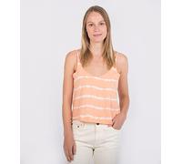 Hurley W Oceancare Stripes Tank T-Shirt, Corail-récif, L Femme