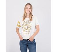 Hurley W Oceancare Totem Front Back Tee T-Shirt, Guimauve, S Femme