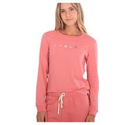 Hurley W Waves Too Classic Crew LS, Femme, Rose Délavé, S