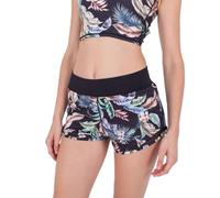 Hurley Wispy Leaves Active Short Bermuda, Noir, S Femme