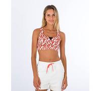 Hurley Zebra Med Impact Bra T-Shirt, Rouge (Mineral Red), L Femme