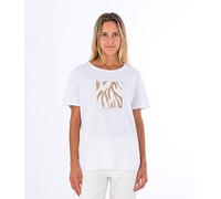 Hurley Zebra Tee T-Shirt, Blanc, M Femme