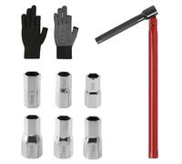 HURODZ Clé à écrou de robinet 8-14 mm - Clé de robinet - Outil de montage - Clé polygonale - Outil universel pour installations sanitaires - Robinet de lavabo