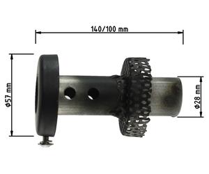 Hurric dB-killer de rechange aux Hurric Pro 2 DOUBLE TUBE, (PAIRE)