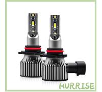 HURRISE Bulbes de phares à LED Bulbes de phare 9005 / HB3 LED IP68 IP68 Bulbes de phares LED de moto centrale Gris 9005 HB3