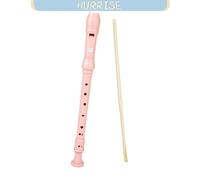HURRISE flûtes à bec Flûte à bec soprano à 8 trous, flûte à bec soprano aigu, clarinette avec bâton de instruments kena Bleu ROSE