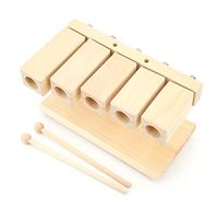 HURRISE Jouets Musicaux en Bois, Bois bébé Musical Toys Baby Maracas 5 Tons Rythm Blocs d'érable avec Marteau pour la Musique d'opéra Nationale