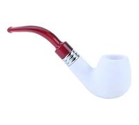 HURRISE Pipe à fumer en écume de mer Pipe à tabac écume de mer Enchase Pipe à fumer tabac Gasser tuyaux à cigare de haute-keeper