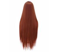 Hurromy 1 Perruque Synthétique Lace Front pour Femme Perruque de Cosplay Comme Montré 32 Pouces Longue Droite Mise en Évidence Perruques Lace Frontal