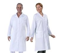 Hurry Jump Blouse Blanche Coton Homme Femme Chimie Lycée Collège Laboratoire Rentrée des Classes T6-56/58