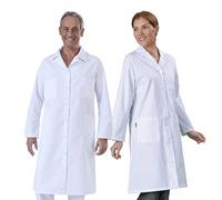 Hurry Jump Blouse Blanche de Travail Polycoton 3 Poches Laboratoire Medecine Medicale Industrie T0-36