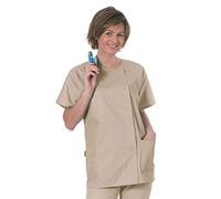 Hurry Jump Blouse de Travail Courte idéale Blouse esthéticienne Coloris Chocolat T0-36