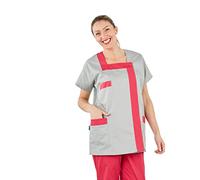 Hurry Jump Blouse Femme de ménage Blouse métier propreté Gris & Fushia T3