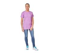 Hurry Jump Blouse médicale Femme infirmière Aide Soignante Soins Domicile 3 Poches 5 Pressions Couture 5 Files Popeline purpule TS